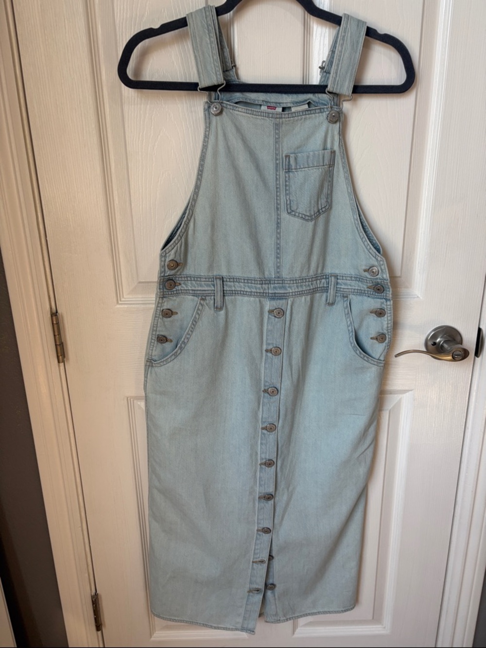 Levi's Light Blue Denim Overall Dress/jumper